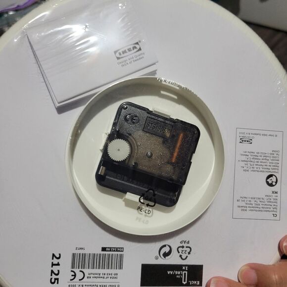 IKEA Clock TROMMA Wall White Analog Neutral NWT - Picture 4 of 7